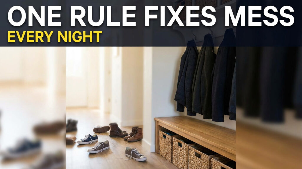 This simple storage rule prevents mess from rebuilding overnight